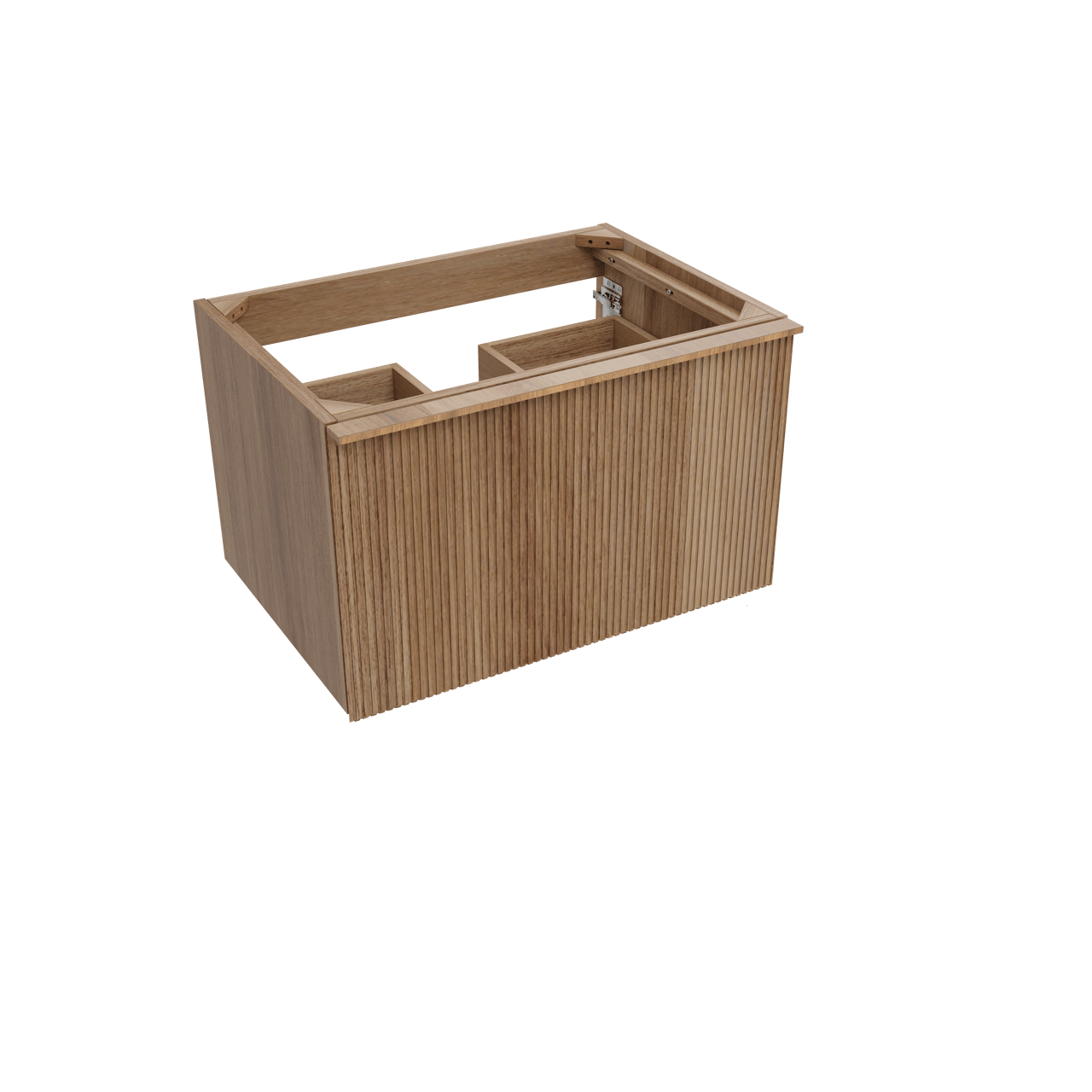 Balmani Forma zwevende wastafelonderkast 75 x 55 cm teakhout 2 lades