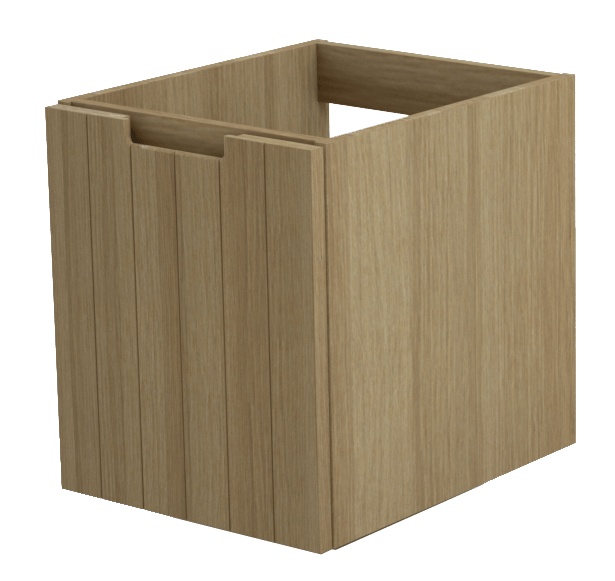 Balmani Adagio meuble sous-lavabo suspendu 45 x 55 cm chêne vieilli 1 tiroir