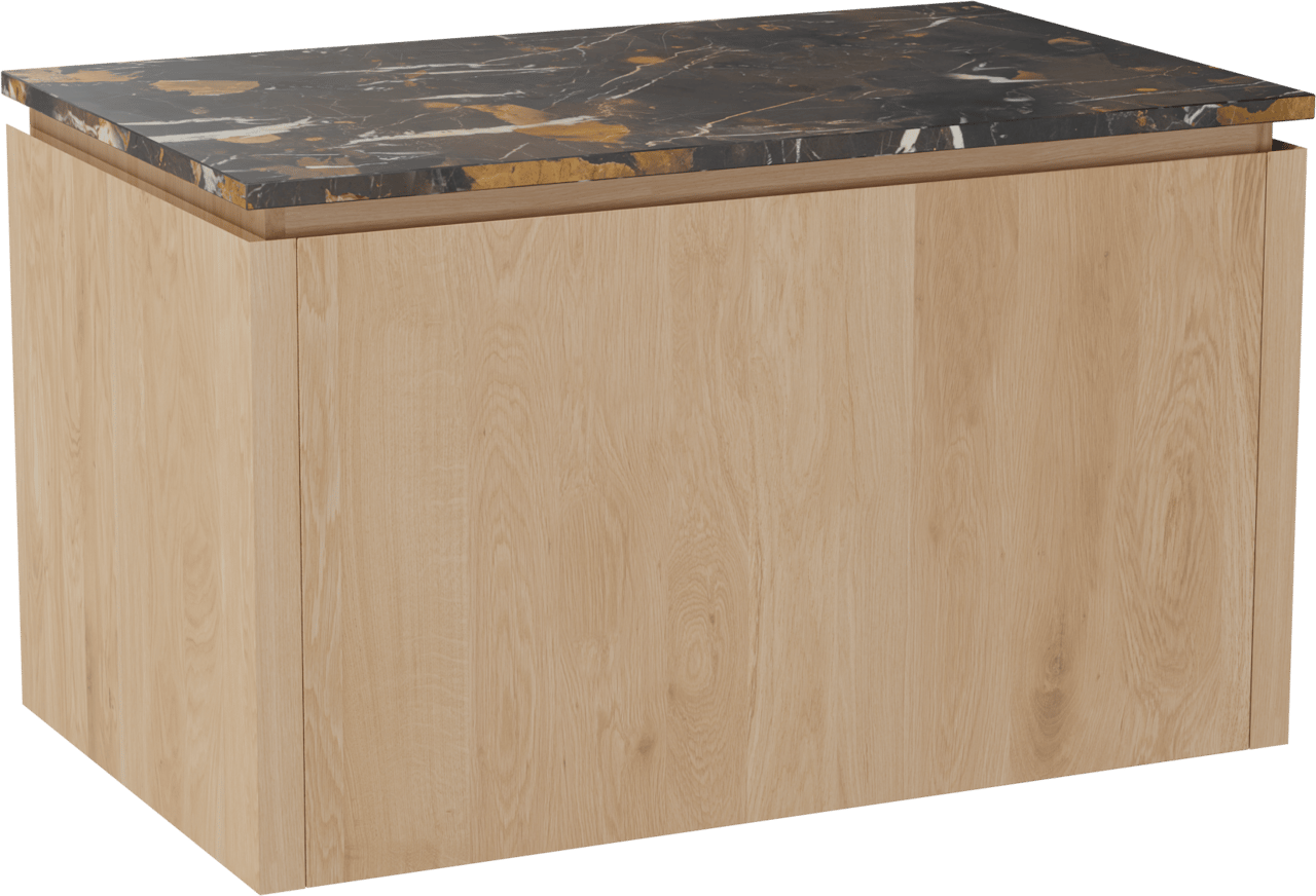 Balmani Eclips Badmöbel Set mit Stretto Waschtischplatte für Aufsatzwaschbecken