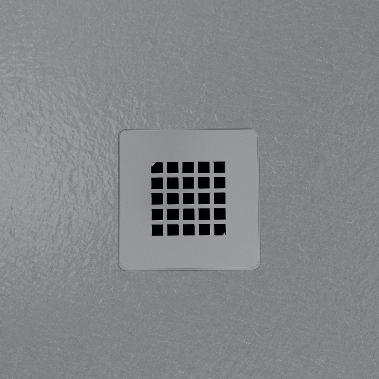 Balmani Vega douchebak 160 x 80 cm composietmarmer donkergrijs leisteenstructuur