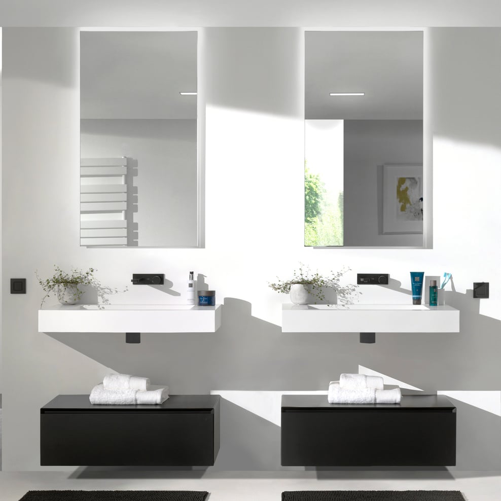 Balmani Giro miroir rectangulaire lumineux 120 x 65 cm