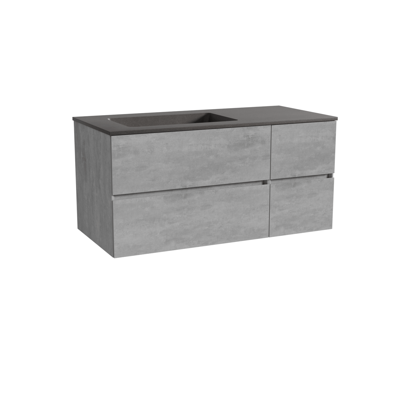 Storke Edge meuble salle de bains avec plan vasque Scuro