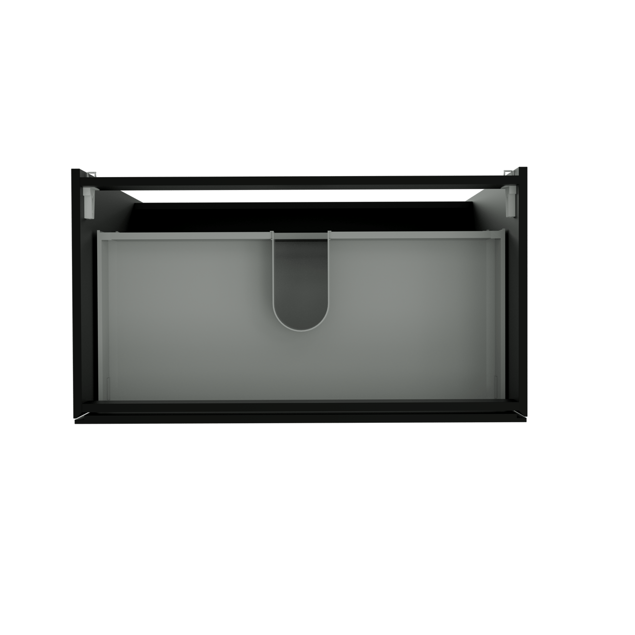 Storke Edge staande wastafelonderkast 95 x 52 cm Mat Zwart 3 lades