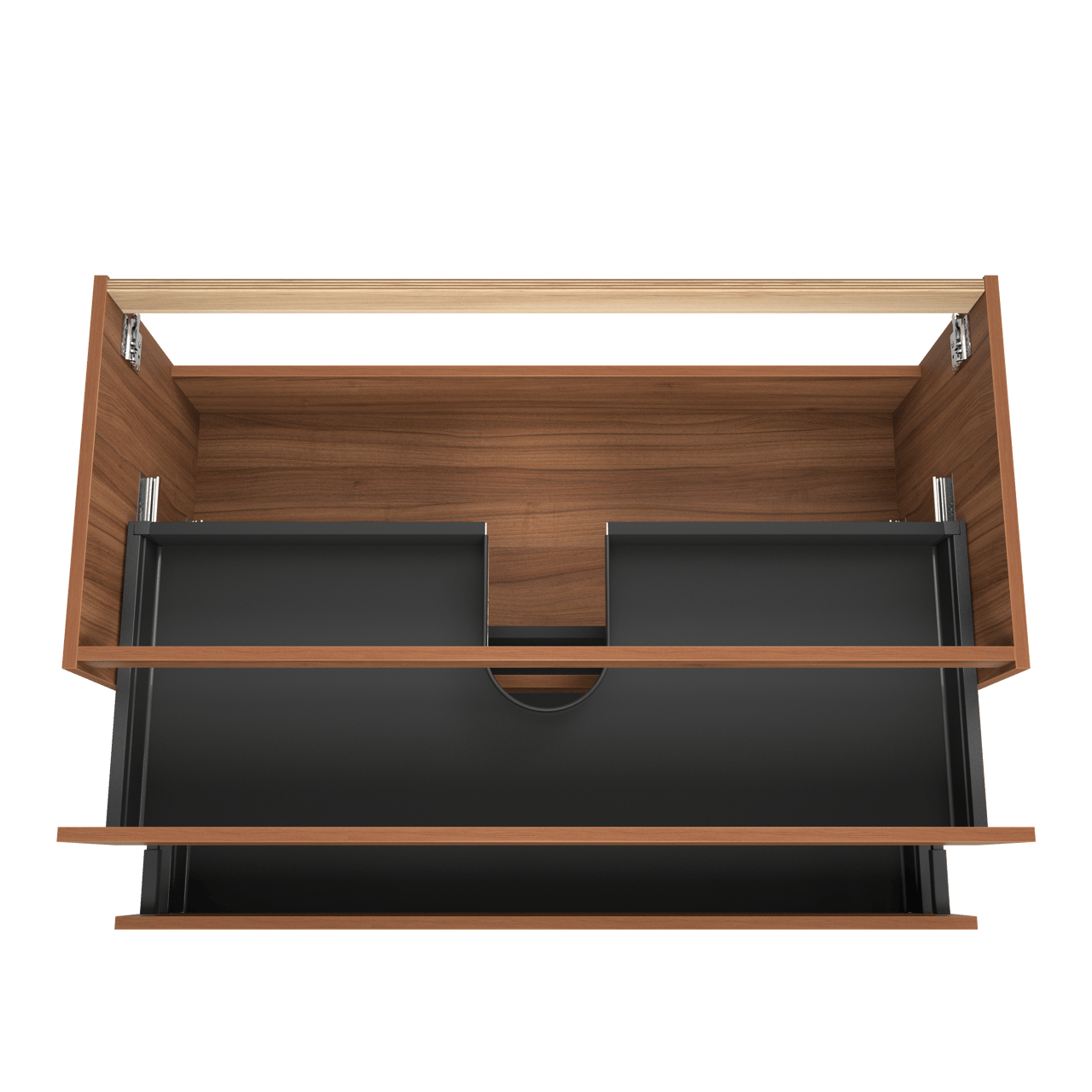 Balmani Lucida zwevende wastafelonderkast 120 x 55 cm notelaar 2 lades