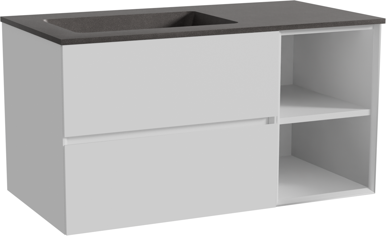 Storke Edge Badmöbel Set mit Scuro Waschtisch