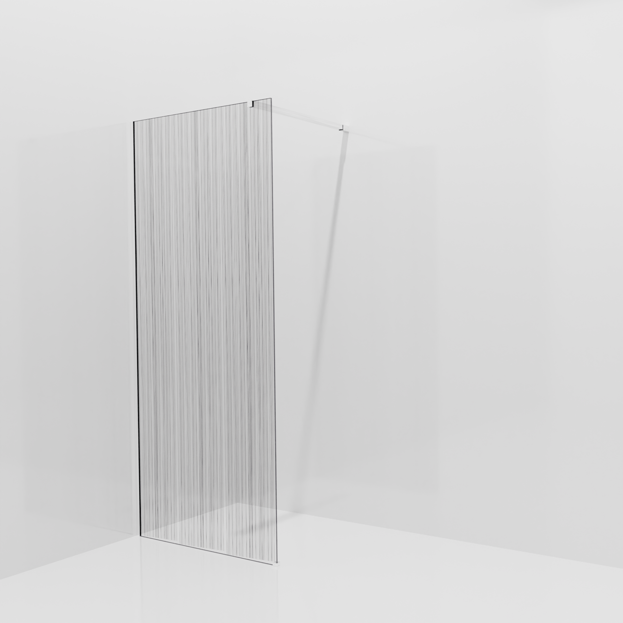 Balmani Modular Walk-In Dusche: 90 x 200 cm, Mikado, Profil Chrom glänzend