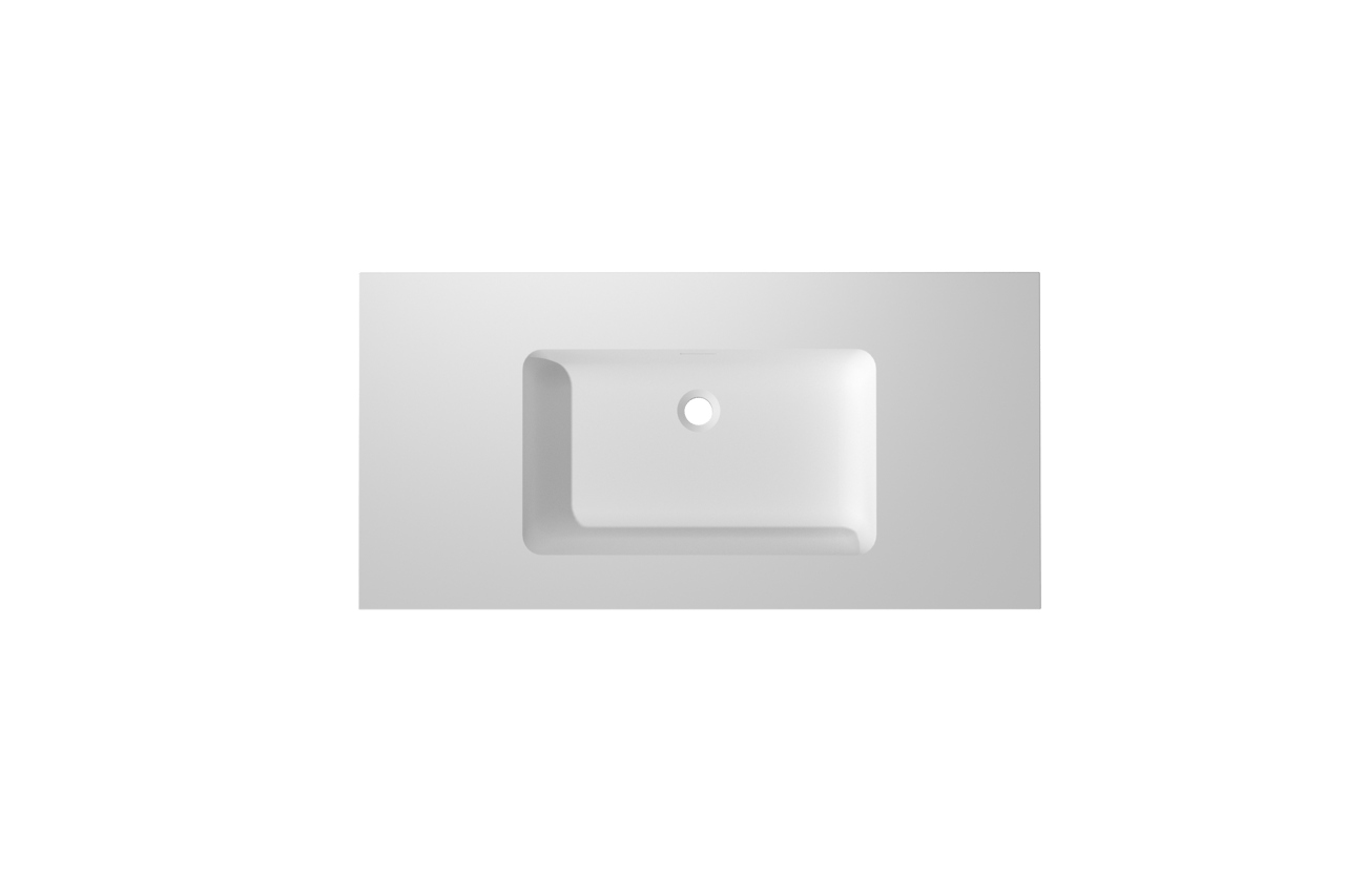 Storke Mata High vasque simple Solid Surface mat 106 x 52 cm