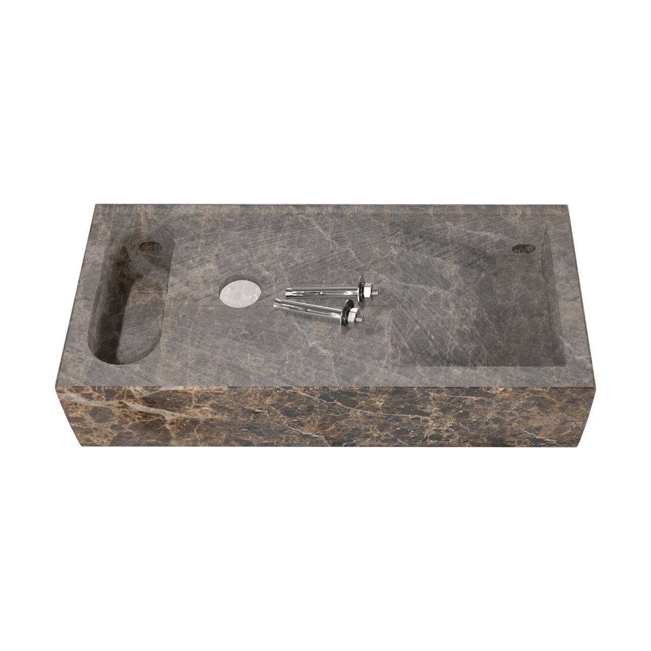 Balmani Mood lave-mains 45 x 20 cm Marbre Dark Emperador