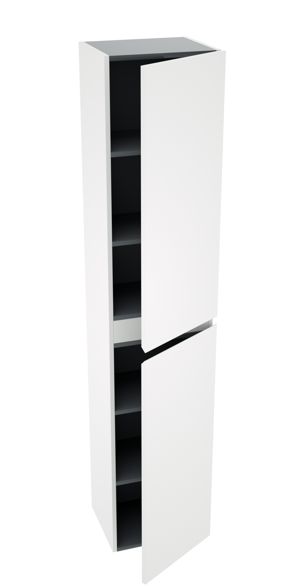 Linie Lado hängender Hochschrank weiß matt 35 x 30 x 170 cm