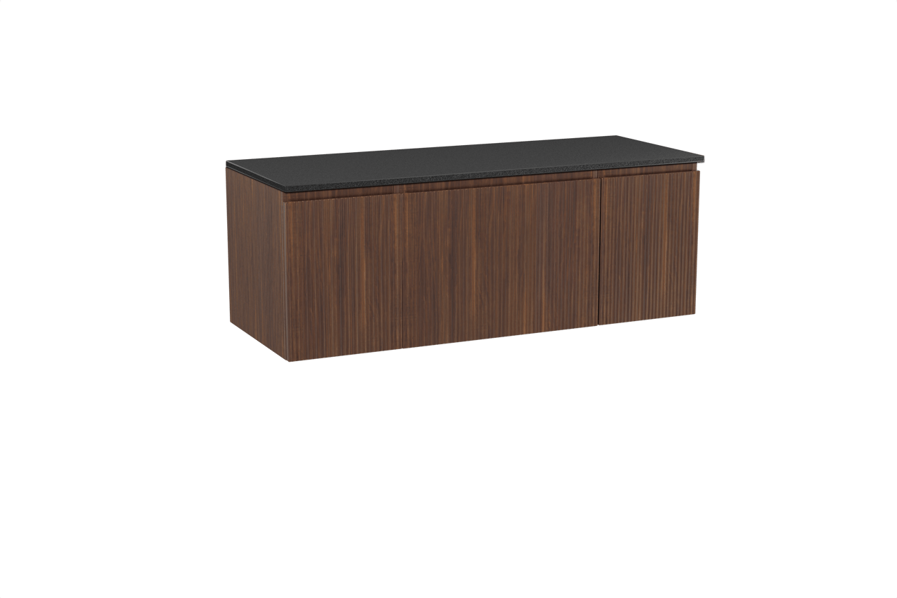 Storke Ribs Badmöbel Set mit Panton Waschtischplatte für Aufsatzwaschbecken