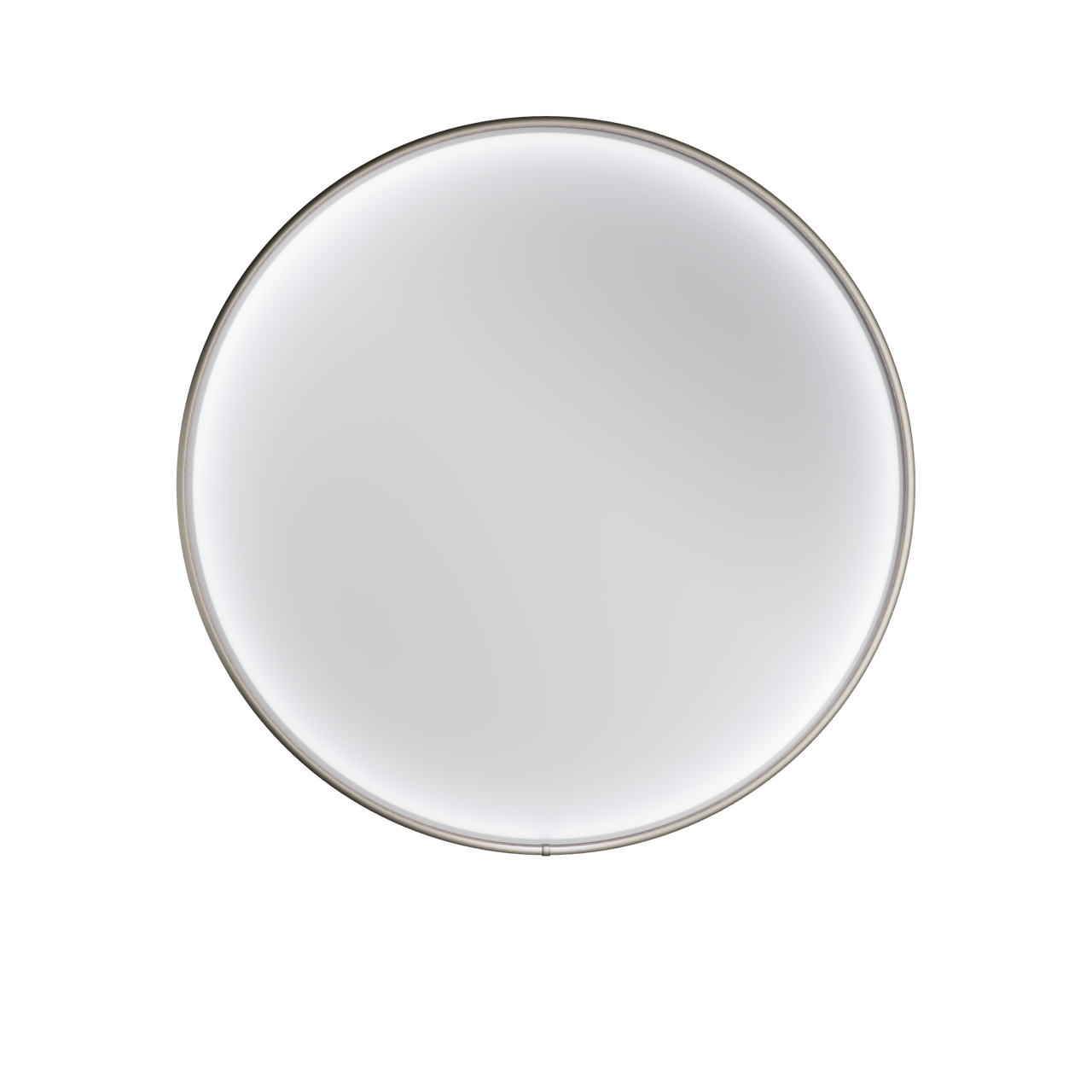 Balmani Secret miroir rond Brushed Gunmetal lumineux et anti-buée Ø 90 cm