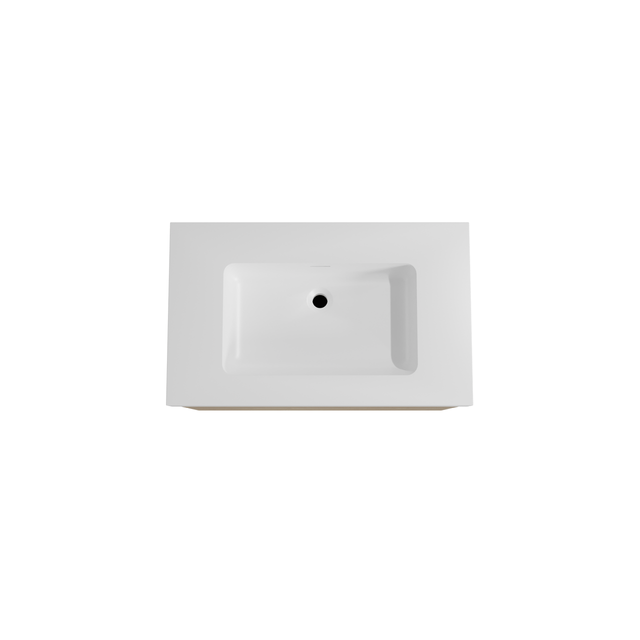 Storke Edge zwevend badmeubel 85 x 52 cm ruw eiken met Mata High enkele wastafel in solid surface mat wit