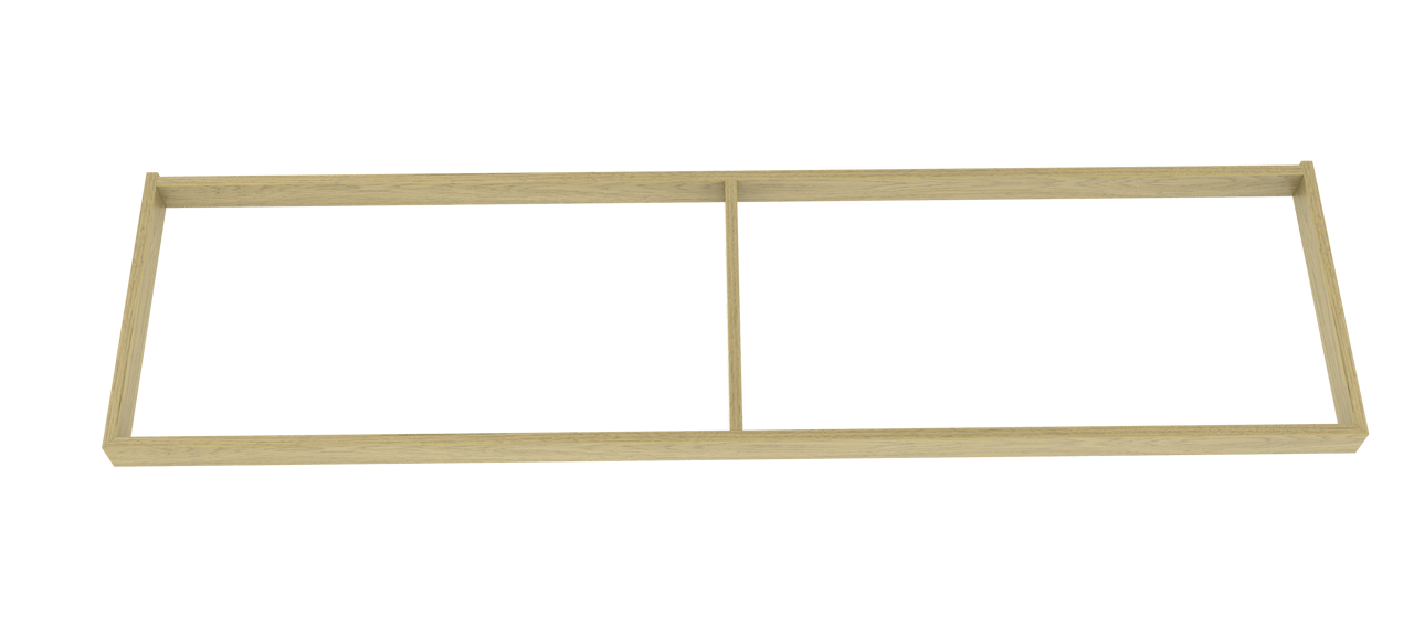 Balmani Lucida socle pour meuble sous-vasque chêne vieilli 180 x 55 cm