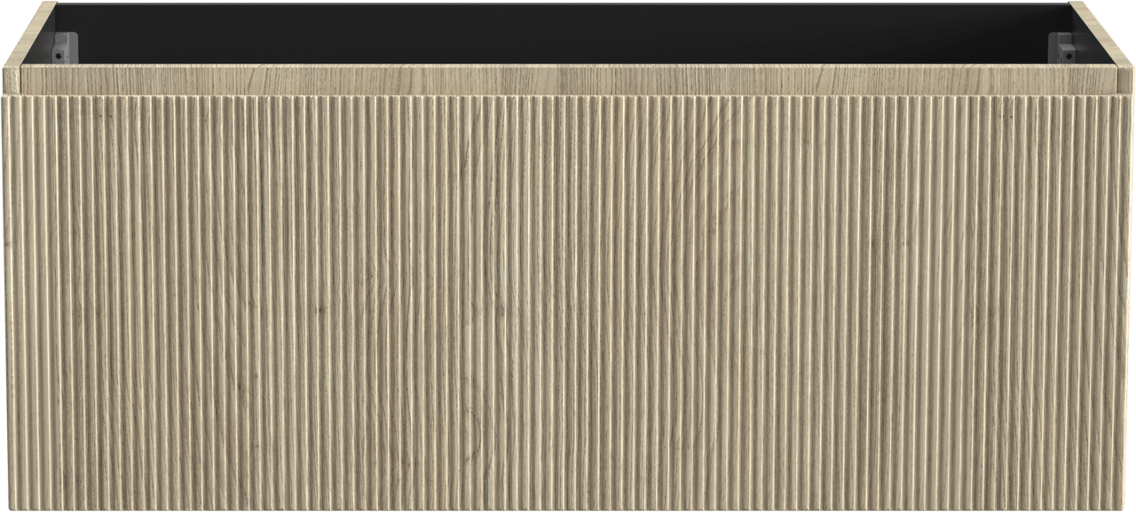 Storke Ribs hängend Bad-Unterschrank 120 x 52 cm eiche rauh 2 Schubladen