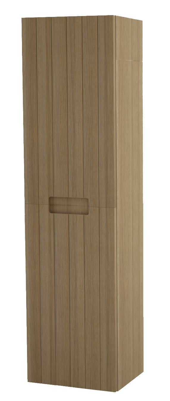 Balmani Adagio colonne salle de bains suspendue chêne vieilli 45 x 35 x 169 cm