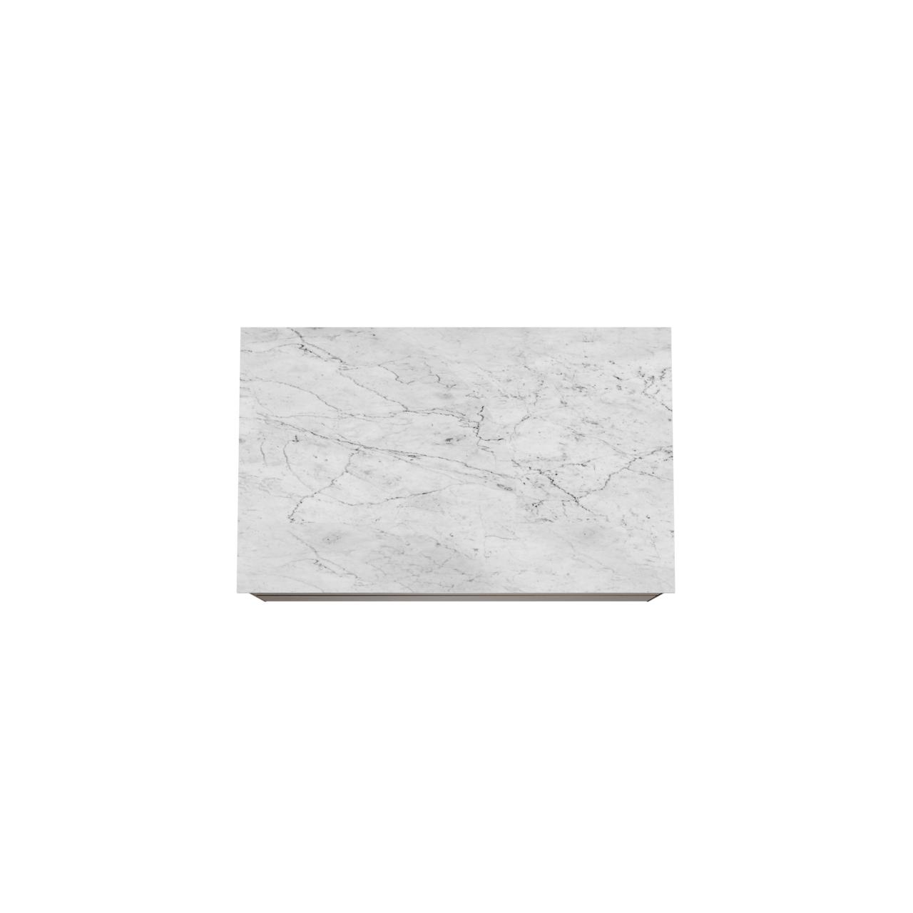 Balmani Mitra meuble salle de bains suspendu 90 x 55 cm noyer américain avec Stretto tablette simple en marbre carrara