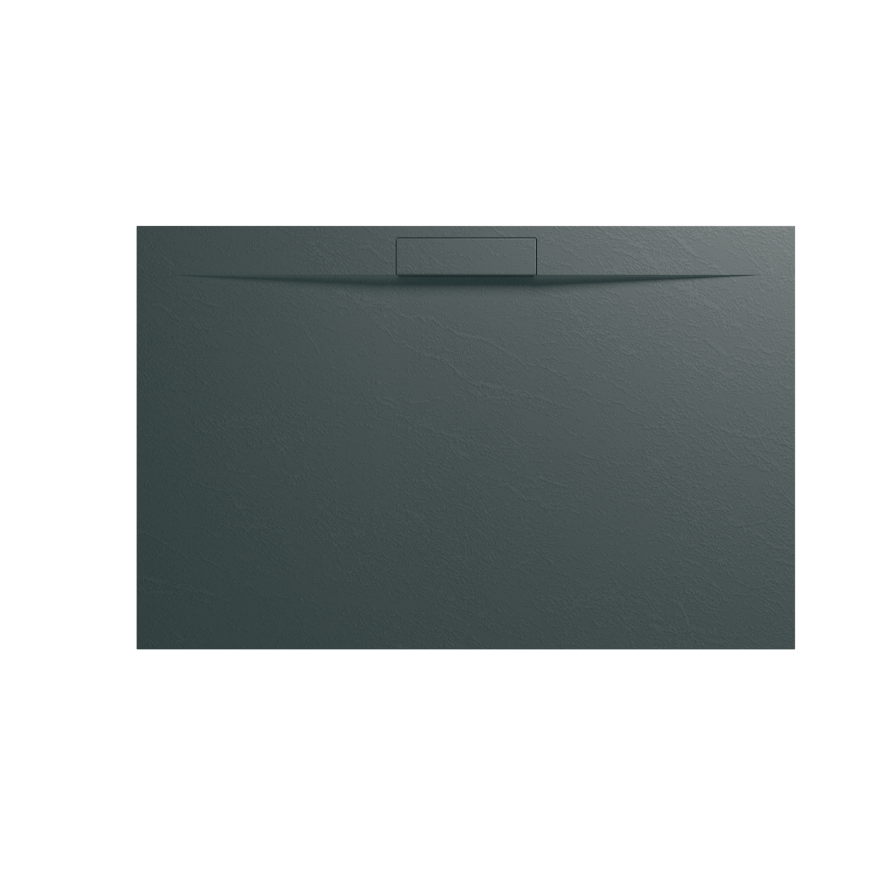 Balmani Juno receveur de douche 140 x 90 cm marbre composite gris graphite structure en ardoise