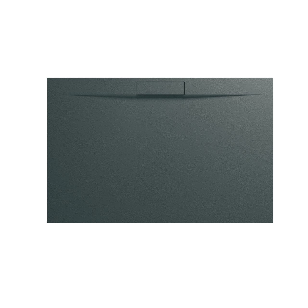 Balmani Juno receveur de douche 140 x 90 cm marbre composite gris graphite texture ardoise