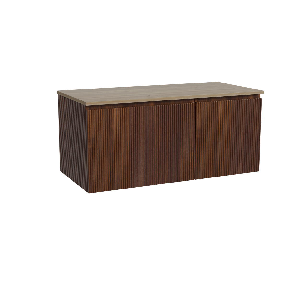 Storke Ribs badkamermeubel met Panton wastafelblad voor waskom(men)