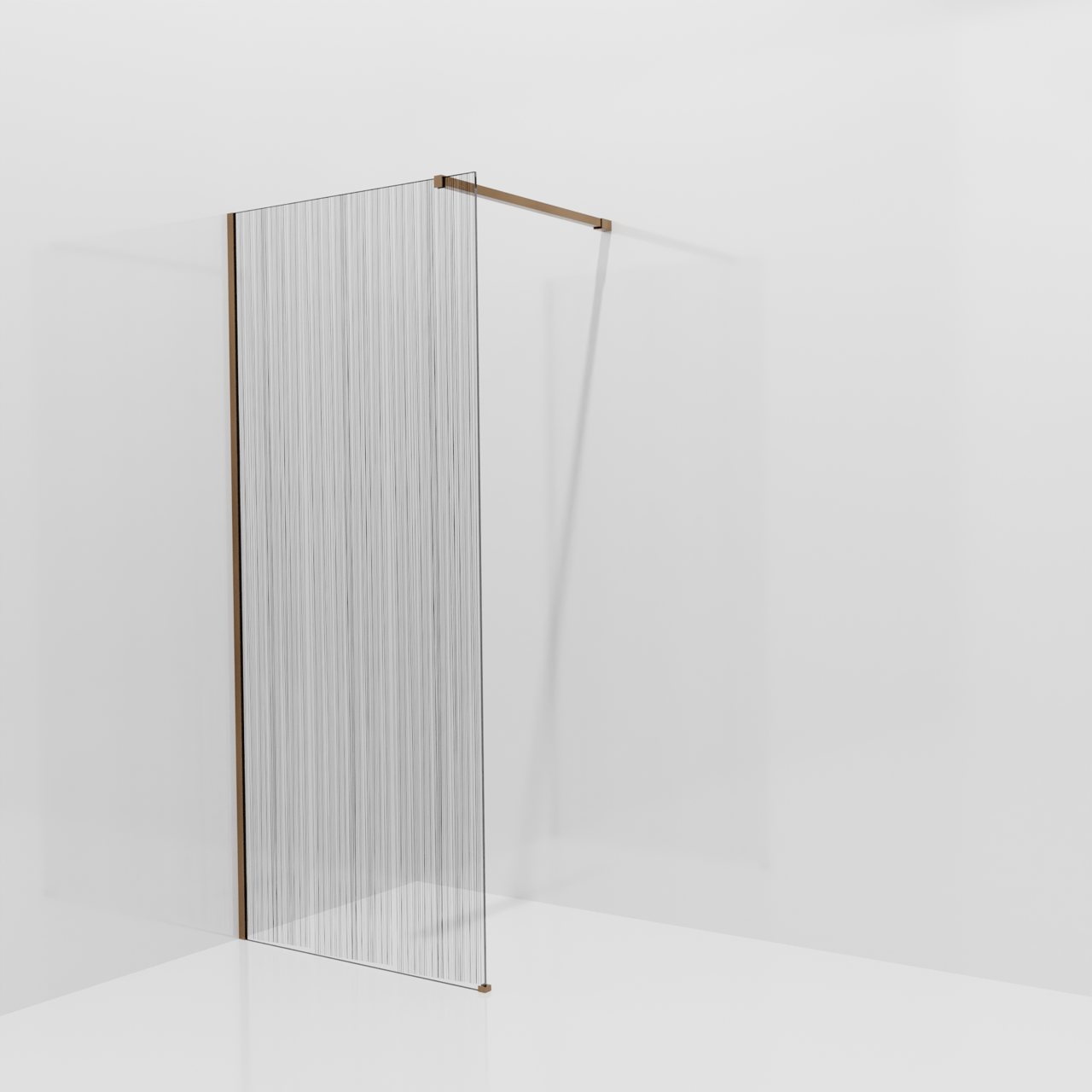 Balmani Modular inloopdouche: 90 x 200 cm, Mikado, Brushed Rosegold profielen