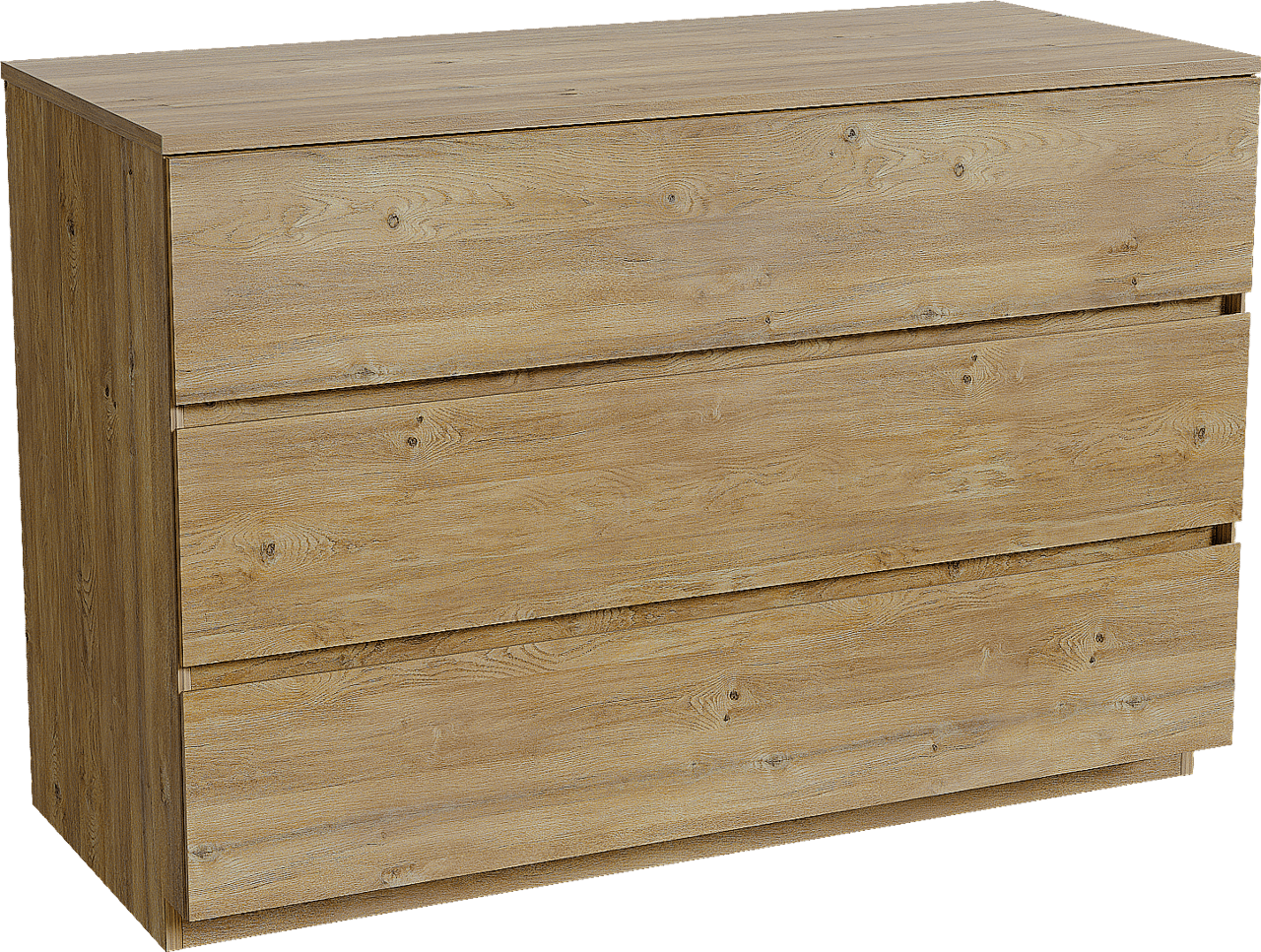 Storke Edge freistehendes Möbelstück Set: 120 x 52 cm, Rohe Eiche, mit Panton Einzel- oder Doppel Waschtischplatte, Melamin Rohe Eiche