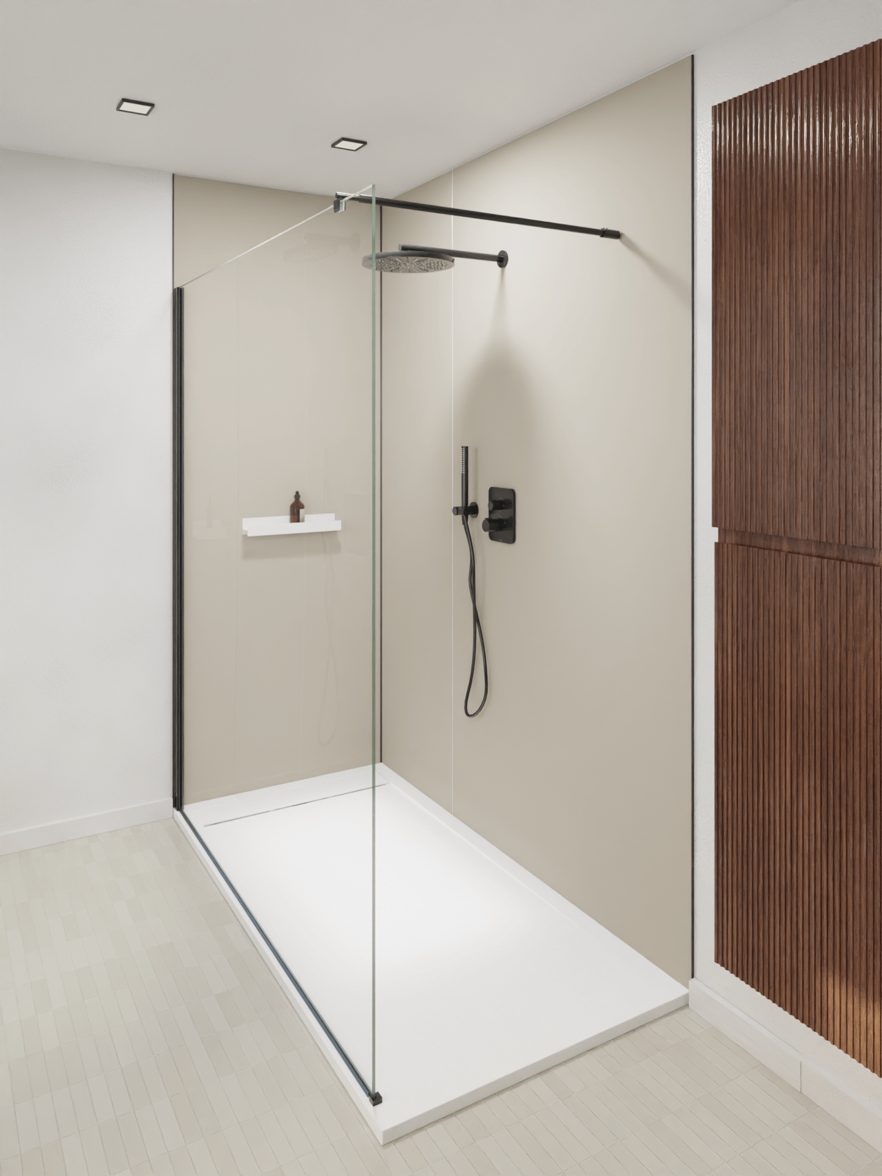 Luca Varess Dandy Duschwanne: 160 x 90 cm, Marmorkomposit, Weiße Steinstruktur, matt