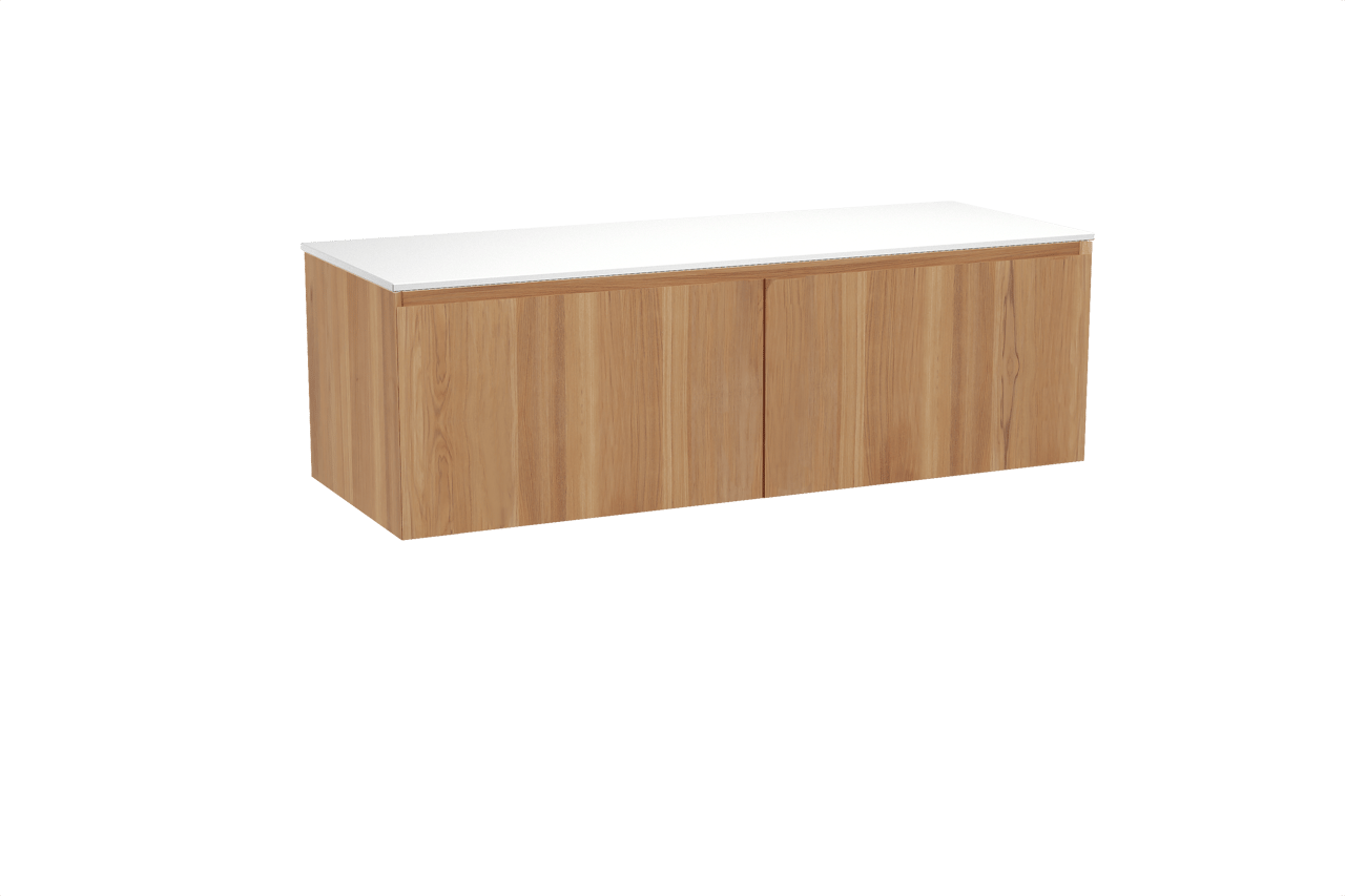 Balmani Idra Badmöbel Set mit Stretto Waschtischplatte für Aufsatzwaschbecken