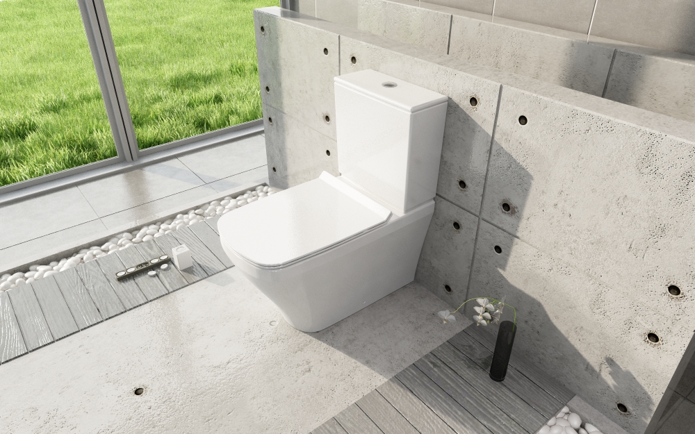 Duravit Durastyle wc à poser blanc brillant bride de rinçage traditionnelle