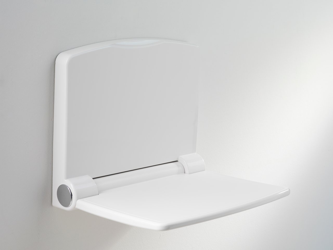 Luca Varess Comfort Duschhocker, weiß, 38 x 32 cm