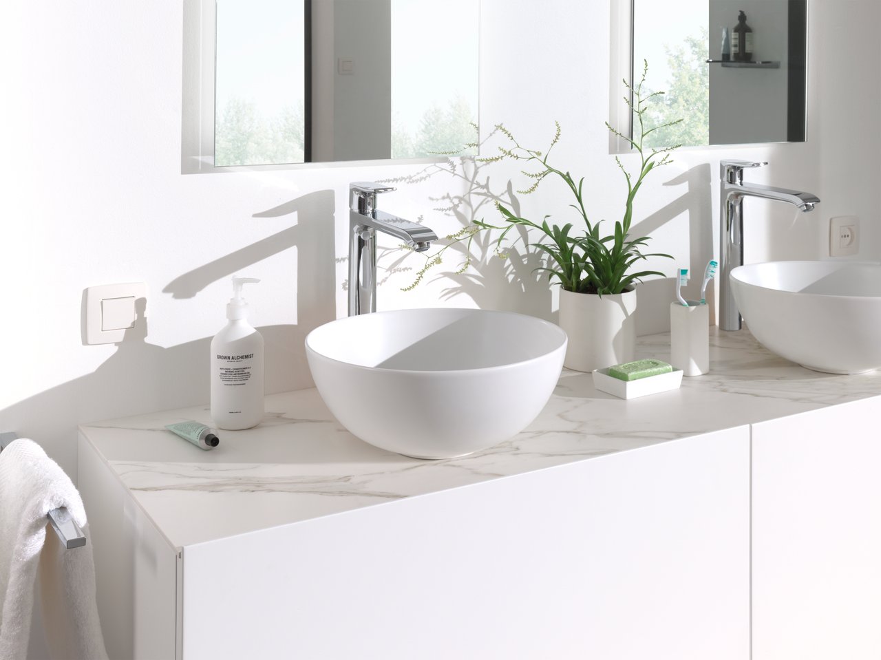 Luca Varess Supra waskom mat witte porselein rond Ø 36 cm