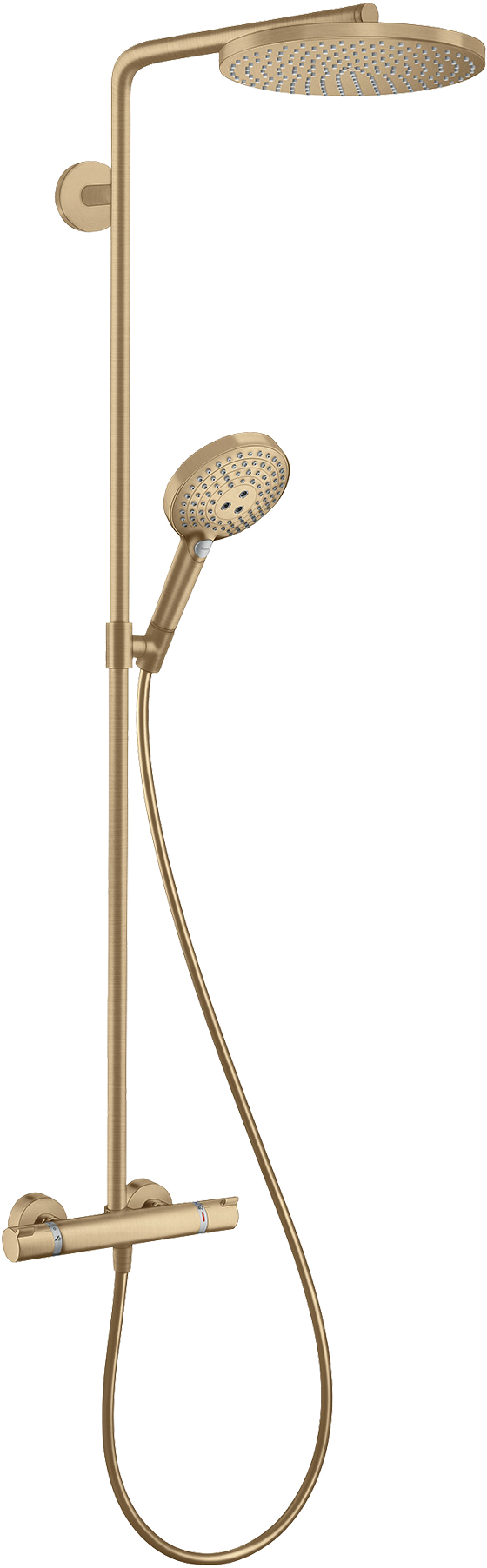 Hansgrohe Raindance Select S 240 Powderrain colonne de douche de pluie mitigeur thermostatique Brushed Bronze