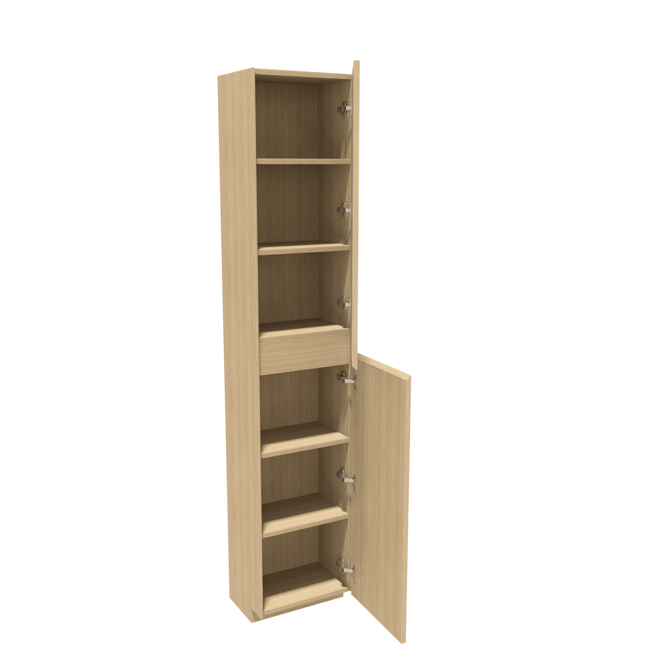 Storke Edge staande badkamerkast rechts natuur eik 40 x 30 x 200 cm