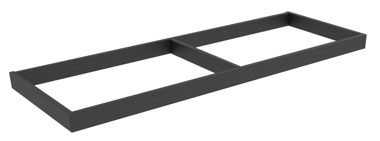 Balmani Lucida socle pour meuble sous-lavabo chêne noir 135 x 55 cm