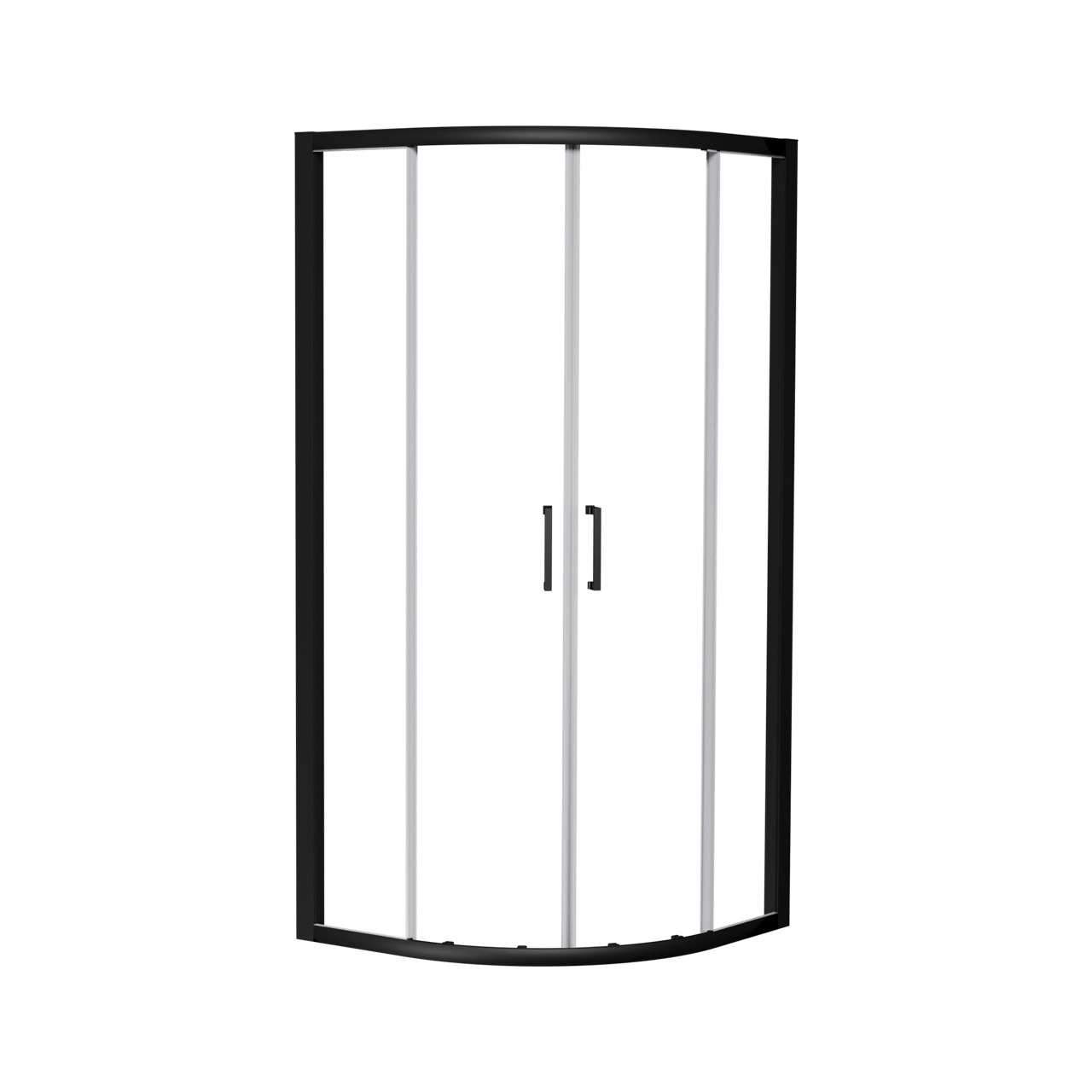 Luca Varess Talan douche schuifdeur 90 x 200 cm helder glas mat zwart profiel