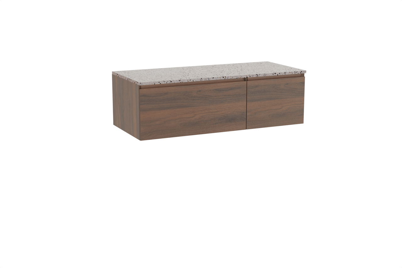 Storke Edge meuble salle de bains avec tablette pour vasques Tavola