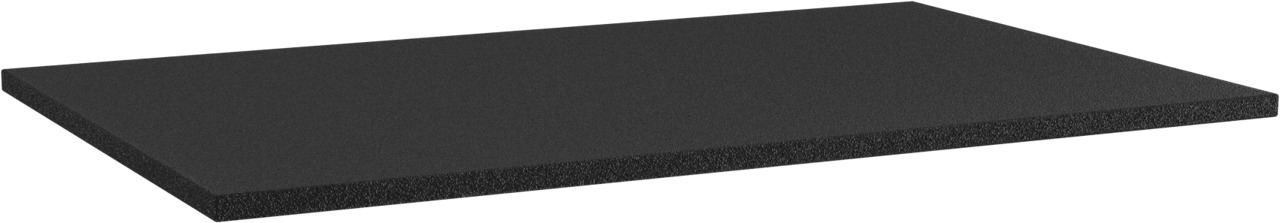 Storke Panton tablette simple mdf enduit de poudre noir mat 85 x 52 cm