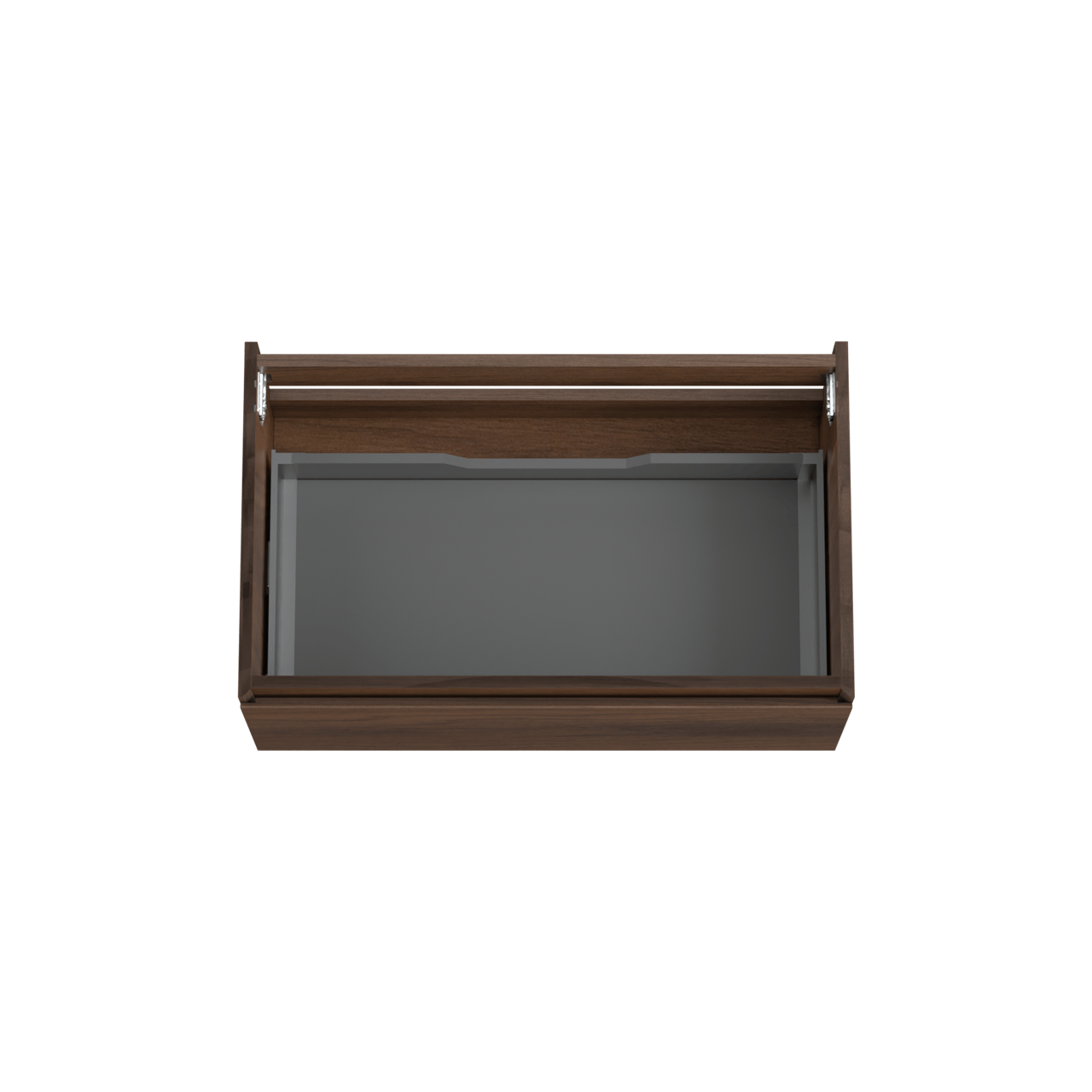 Storke Edge zwevende wastafelonderkast 85 x 52 cm notelaar 1 lade