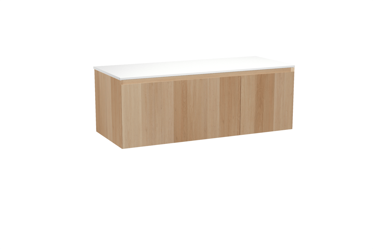 Balmani Idra Badmöbel Set mit Stretto Waschtischplatte für Aufsatzwaschbecken