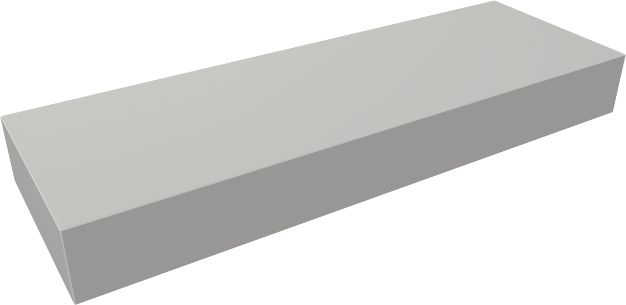 Balmani Nova Handwaschbecken: Solid Surface, Weiß Matt 60 x 20 cm