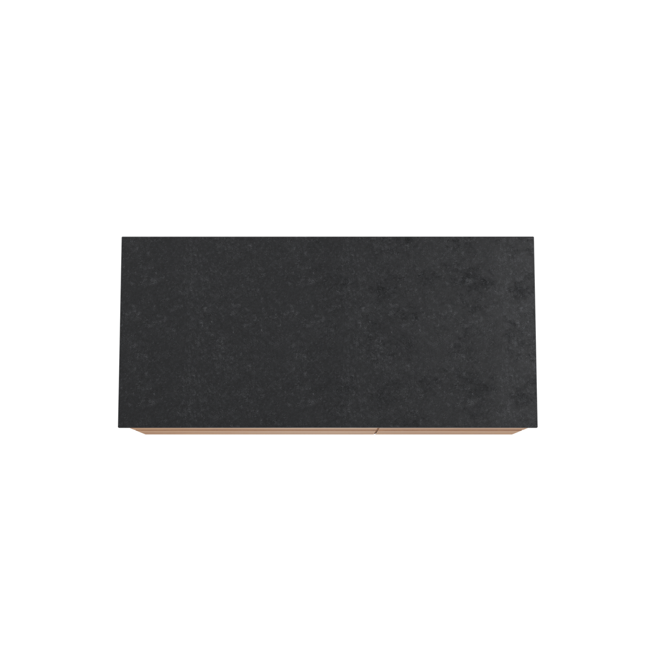 Balmani Mitra meuble salle de bains suspendu 120 x 55 cm teck avec Stretto tablette simple en granit noir