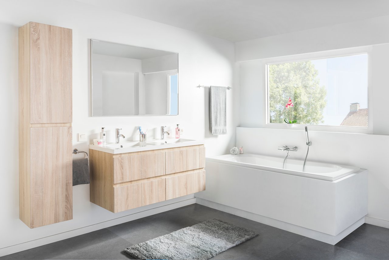 Linie Riflessi rechthoekig badkamerspiegel 118 x 80 cm