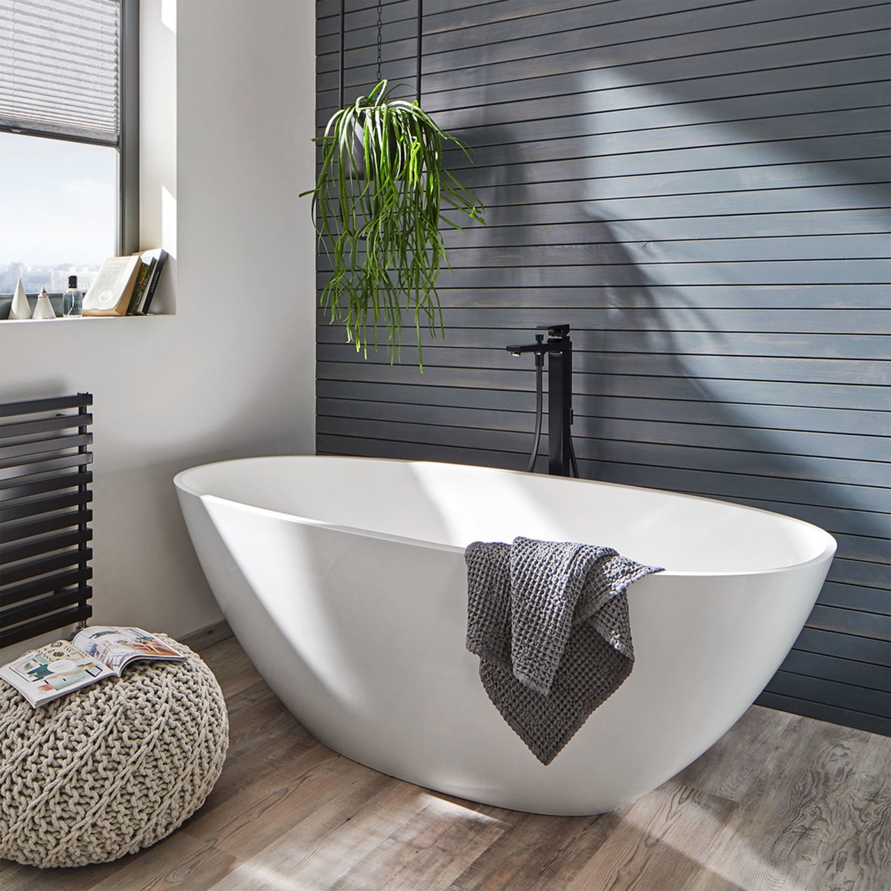 Hansgrohe Metropol vrijstaande badkraan Matt Black