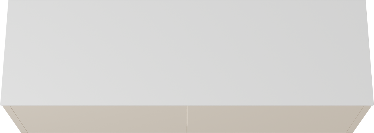 Balmani Eclips meuble salle de bains suspendu 180 x 55 cm Sandbeige avec Stretto tablette simple ou double en Solid Surface blanc mat