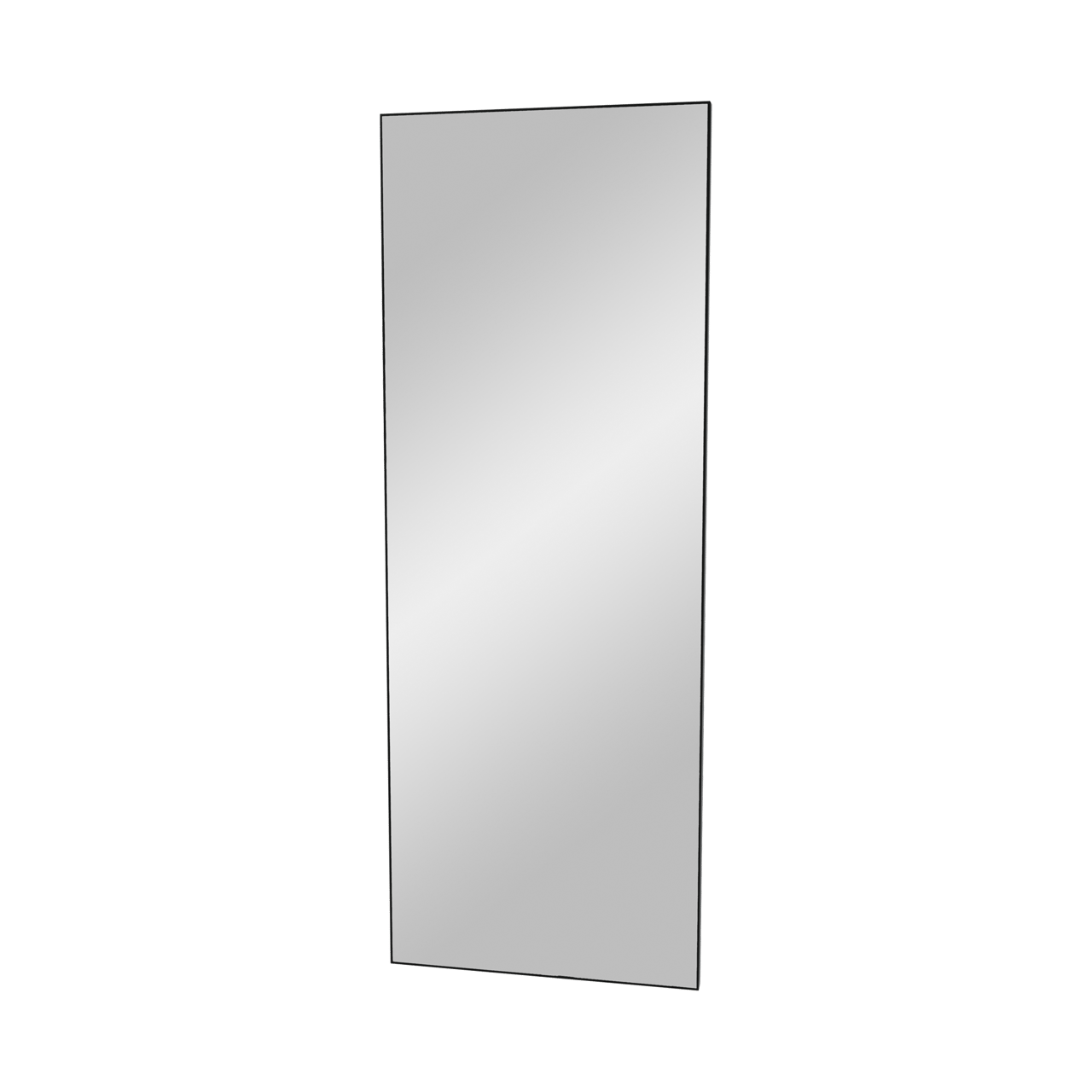 Balmani Opti rechthoekig badkamerspiegel zwart 45 x 125 cm