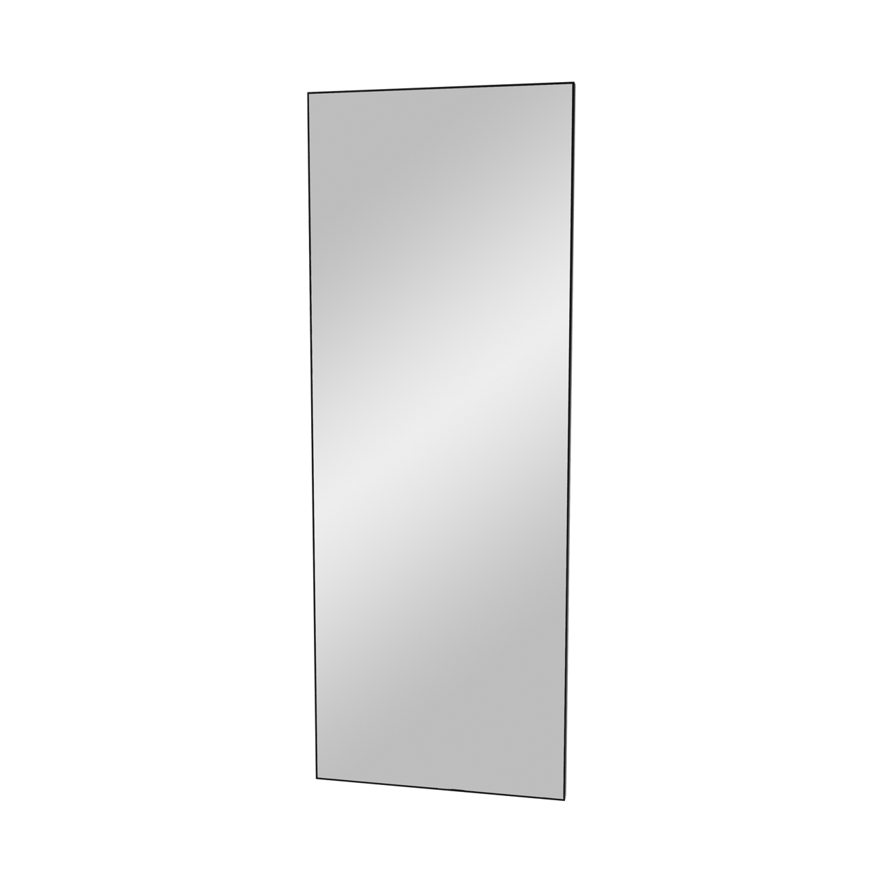 Balmani Opti rechthoekig badkamerspiegel zwart 45 x 125 cm