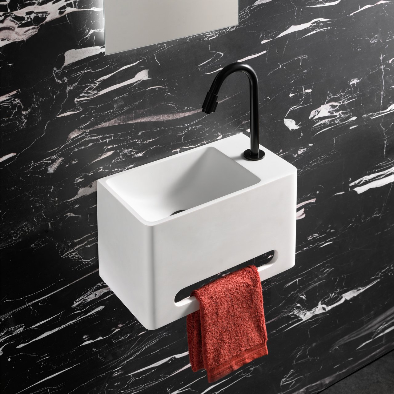 Blaufoss Ottawa robinet de lave-mains noir mat