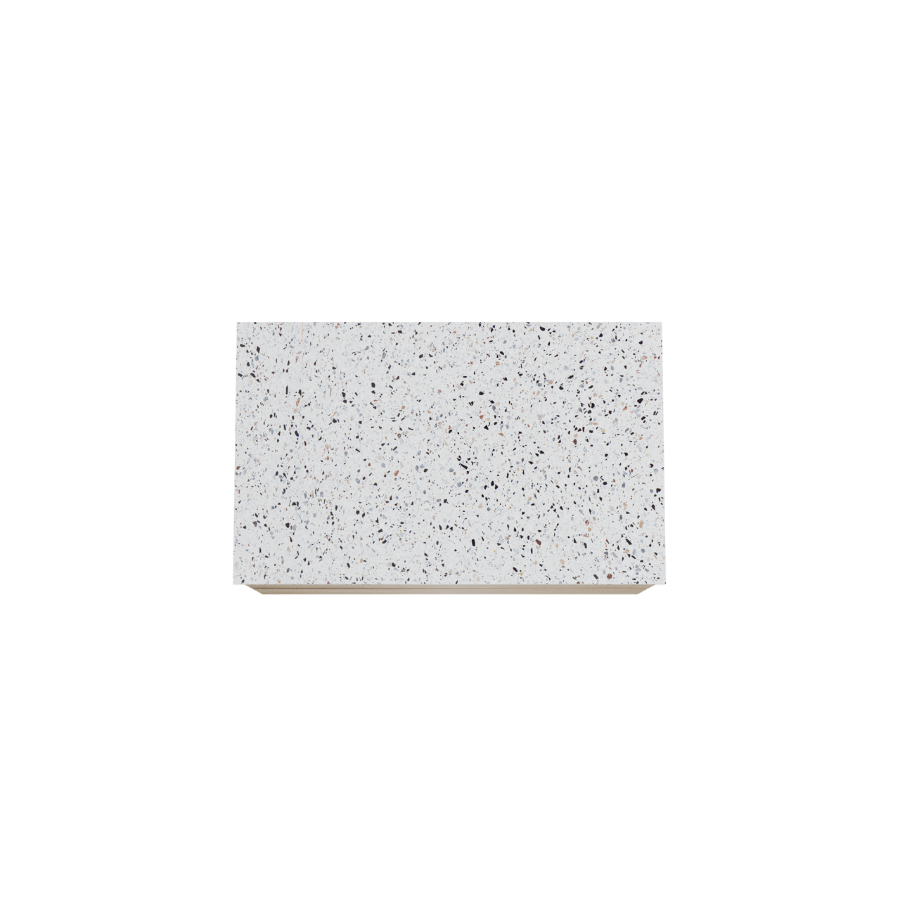 Balmani Mitra meuble salle de bains suspendu 90 x 55 cm chêne brut avec Stretto tablette simple en blanc/noir mat terrazzo
