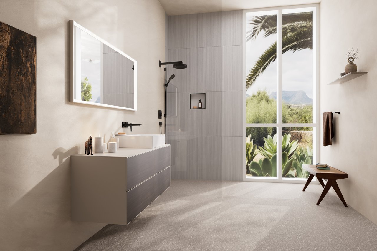 Hansgrohe XtraStoris Einbaunischen schwarz matt