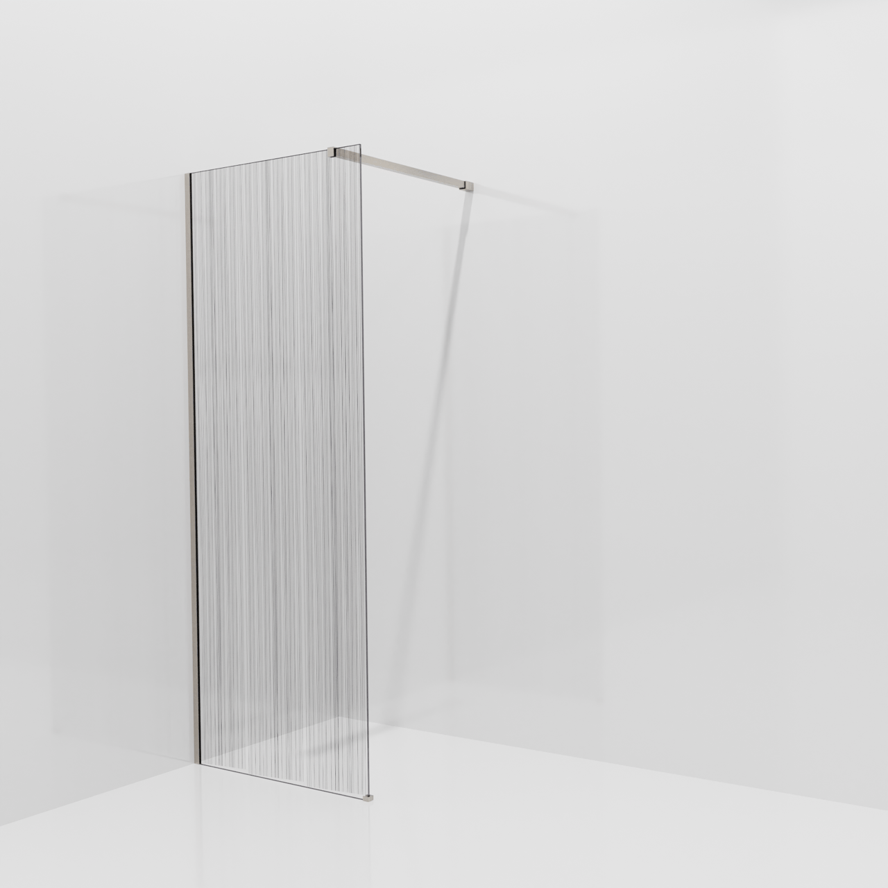 Balmani Modular Walk-In Dusche: 80 x 200 cm, Mikado, Profil Brushed CoolMetal