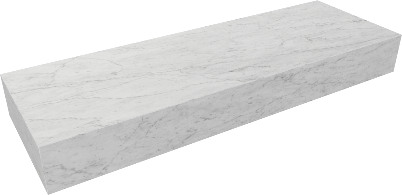 Balmani Nova handenwasser 60 x 20 cm Carrara marmer